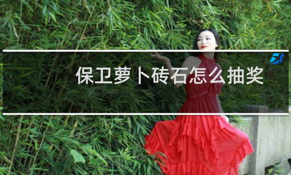 保卫萝卜砖石怎么抽奖