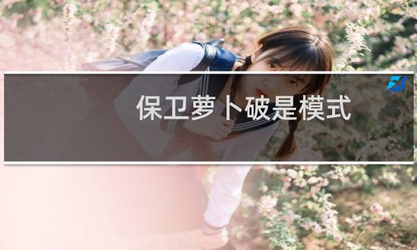 保卫萝卜破是模式
