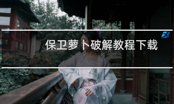 保卫萝卜破解教程下载