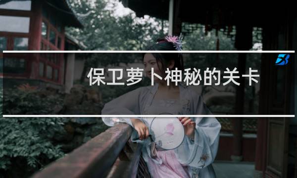 保卫萝卜神秘的关卡