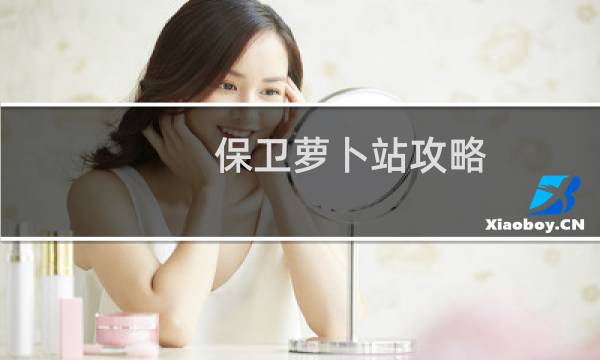 保卫萝卜站攻略