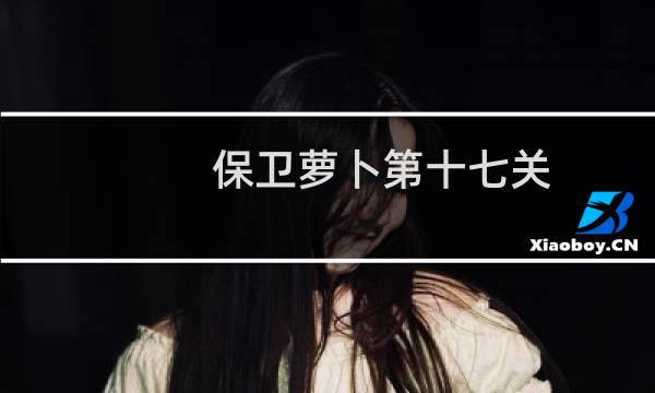 保卫萝卜第十七关