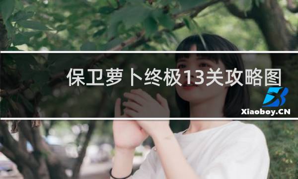保卫萝卜终极13关攻略图