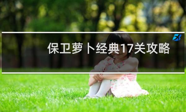 保卫萝卜经典17关攻略