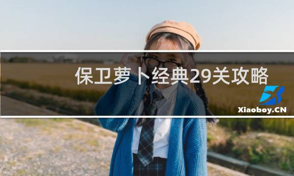 保卫萝卜经典29关攻略