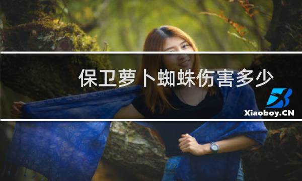 保卫萝卜蜘蛛伤害多少