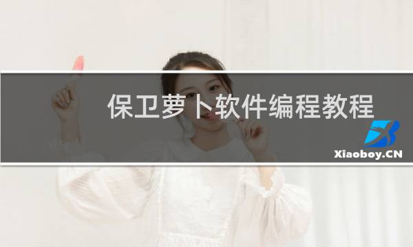 保卫萝卜软件编程教程