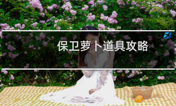 保卫萝卜道具攻略