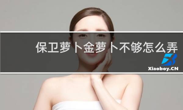 保卫萝卜金萝卜不够怎么弄