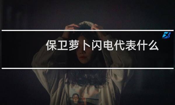 保卫萝卜闪电代表什么