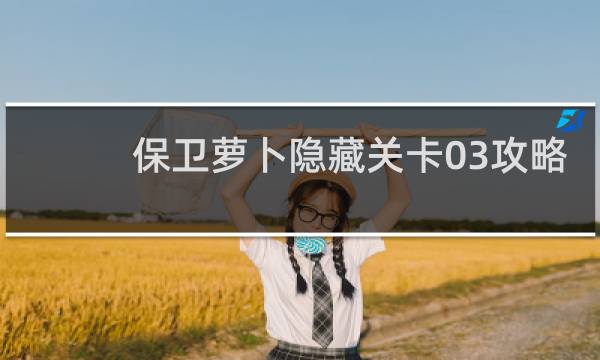 保卫萝卜隐藏关卡03攻略