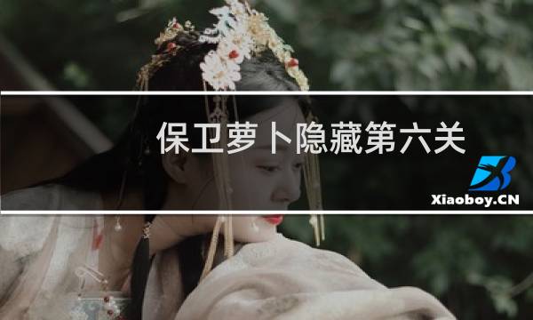 保卫萝卜隐藏第六关