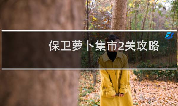 保卫萝卜集市2关攻略
