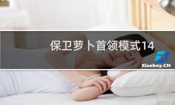 保卫萝卜首领模式14