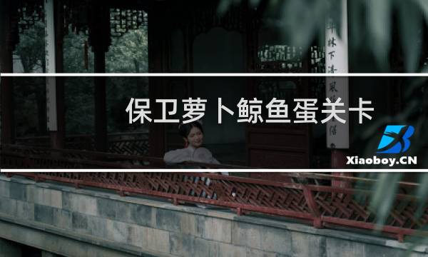 保卫萝卜鲸鱼蛋关卡