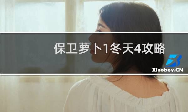 保卫萝卜1冬天4攻略