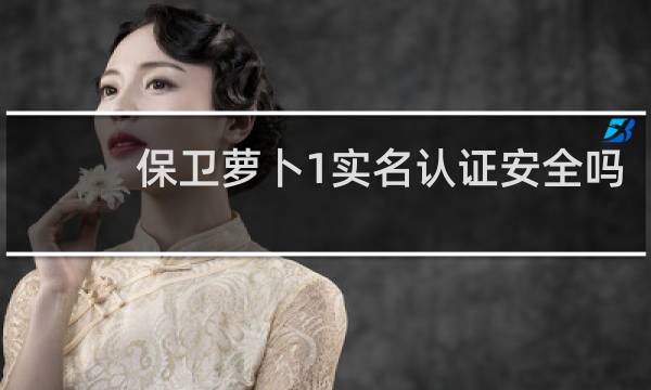 保卫萝卜1实名认证安全吗