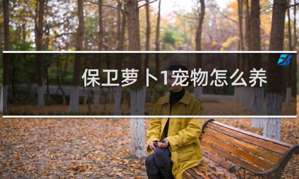 保卫萝卜1宠物怎么养