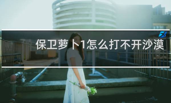 保卫萝卜1怎么打不开沙漠