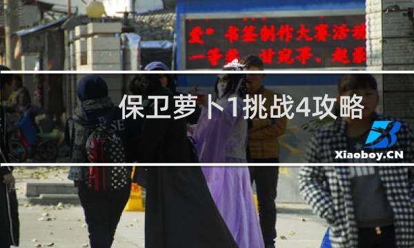 保卫萝卜1挑战4攻略