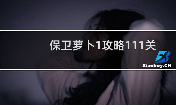 保卫萝卜1攻略111关
