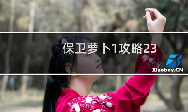 保卫萝卜1攻略23