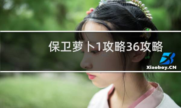 保卫萝卜1攻略36攻略