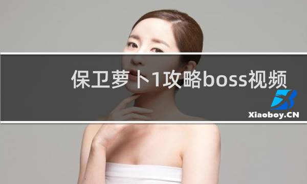 保卫萝卜1攻略boss视频