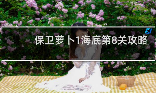 保卫萝卜1海底第8关攻略