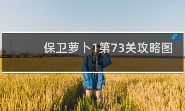 保卫萝卜1第73关攻略图