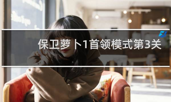 保卫萝卜1首领模式第3关
