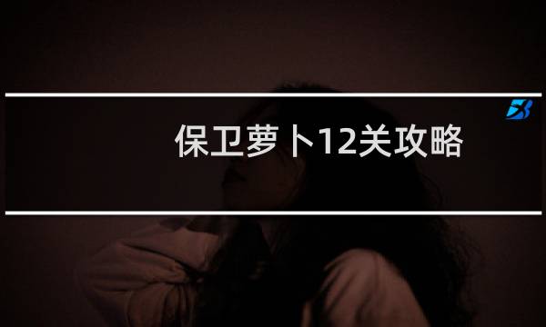保卫萝卜12关攻略