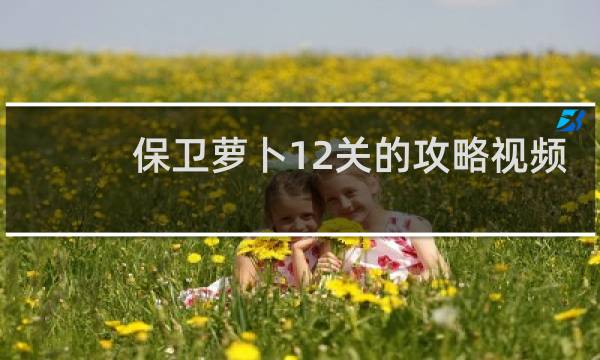 保卫萝卜12关的攻略视频