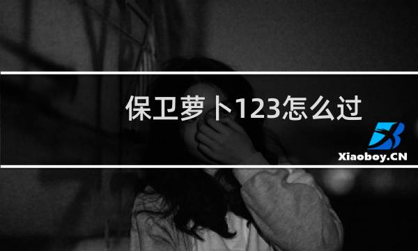 保卫萝卜123怎么过