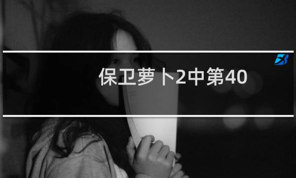 保卫萝卜2中第40