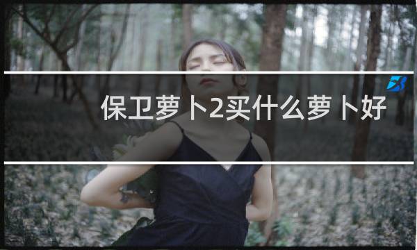 保卫萝卜2买什么萝卜好