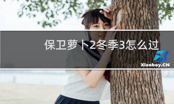 保卫萝卜2冬季3怎么过