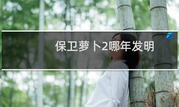 保卫萝卜2哪年发明