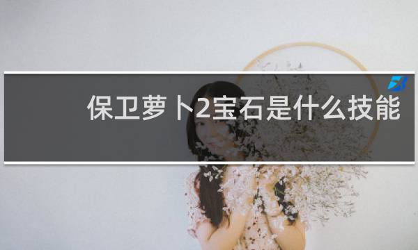 保卫萝卜2宝石是什么技能