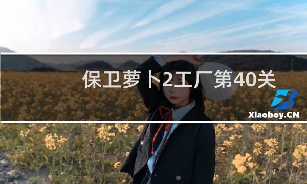 保卫萝卜2工厂第40关