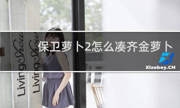 保卫萝卜2怎么凑齐金萝卜