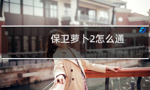 保卫萝卜2怎么通