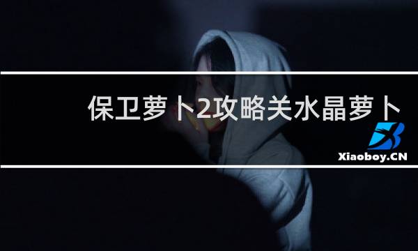 保卫萝卜2攻略关水晶萝卜