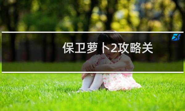 保卫萝卜2攻略关