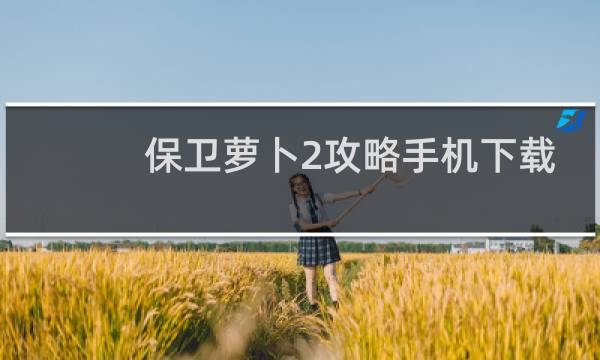 保卫萝卜2攻略手机下载