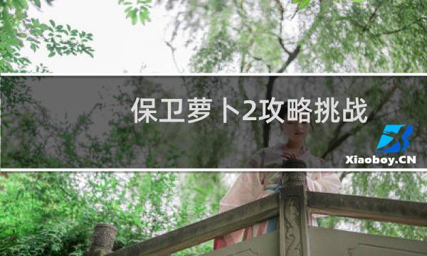 保卫萝卜2攻略挑战