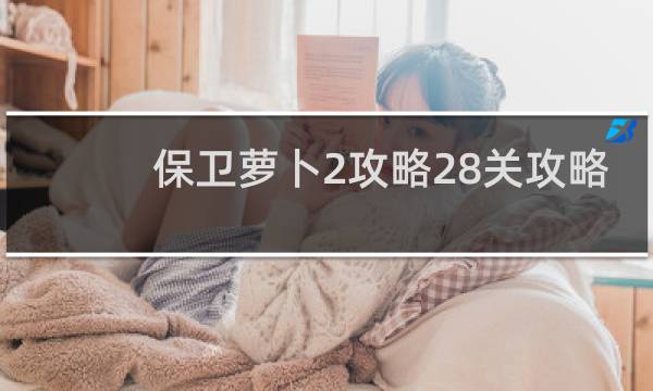 保卫萝卜2攻略28关攻略