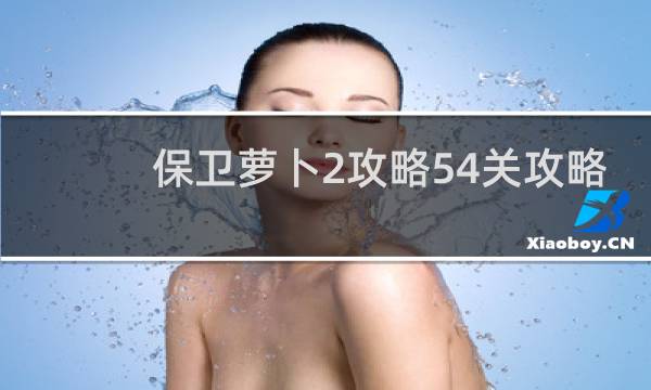 保卫萝卜2攻略54关攻略