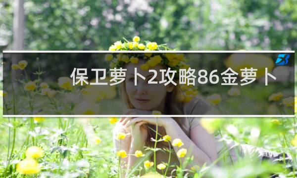 保卫萝卜2攻略86金萝卜