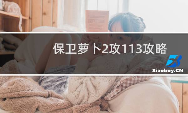 保卫萝卜2攻113攻略